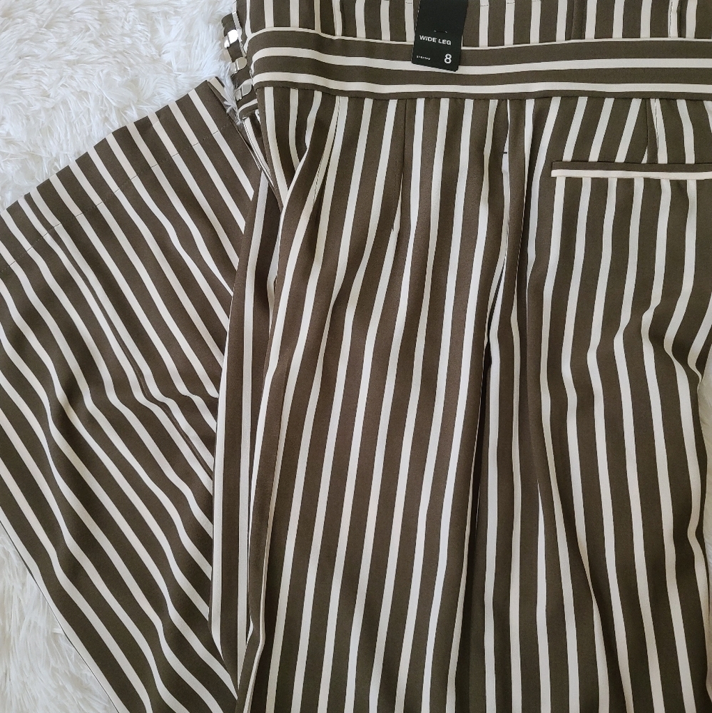 Paperbag waist, wide leg pants